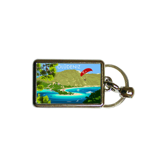 Oludeniz, Turkey Metal Keyring