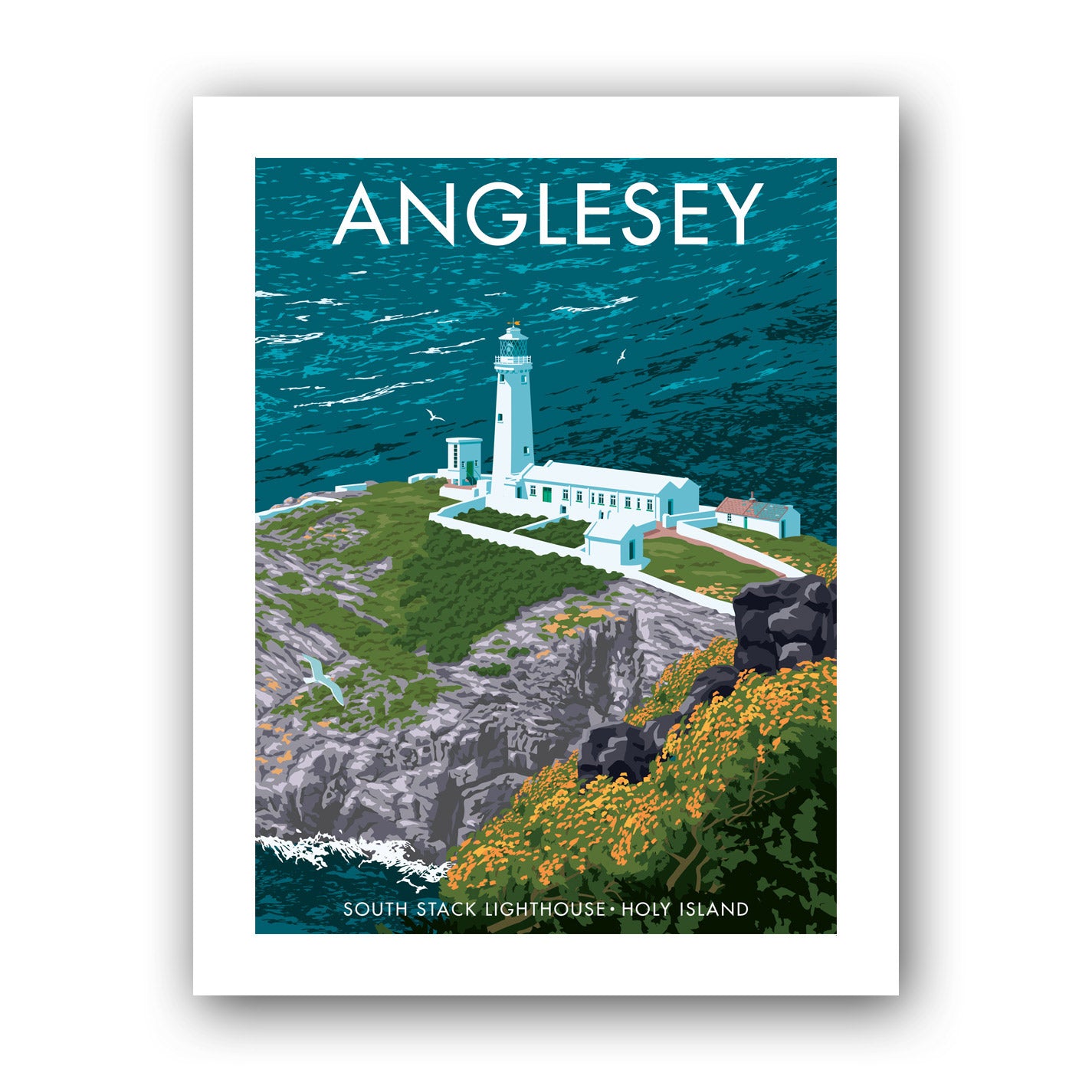 Anglesey South Stack Lighthouse Art Print