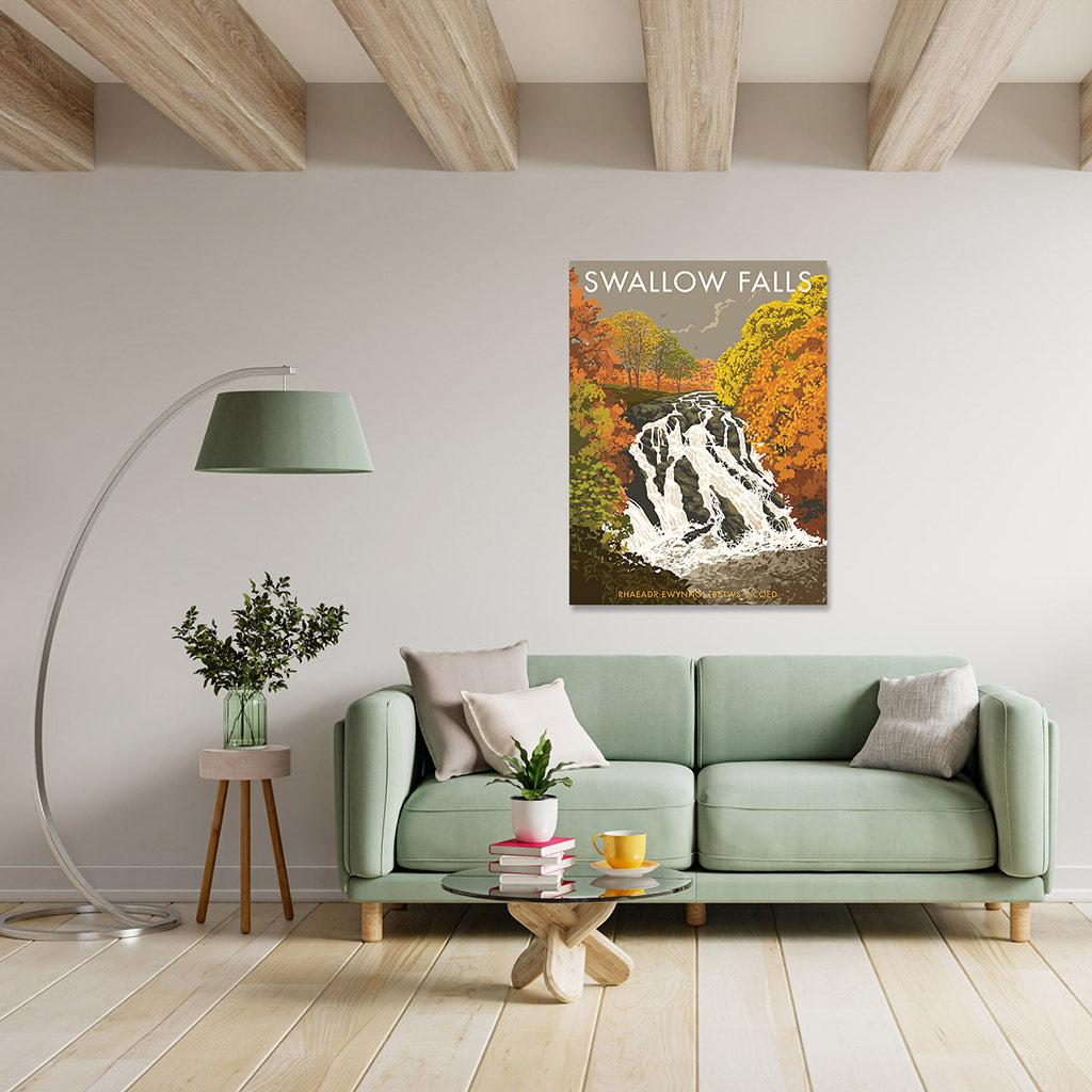 Swallow Falls Art Print