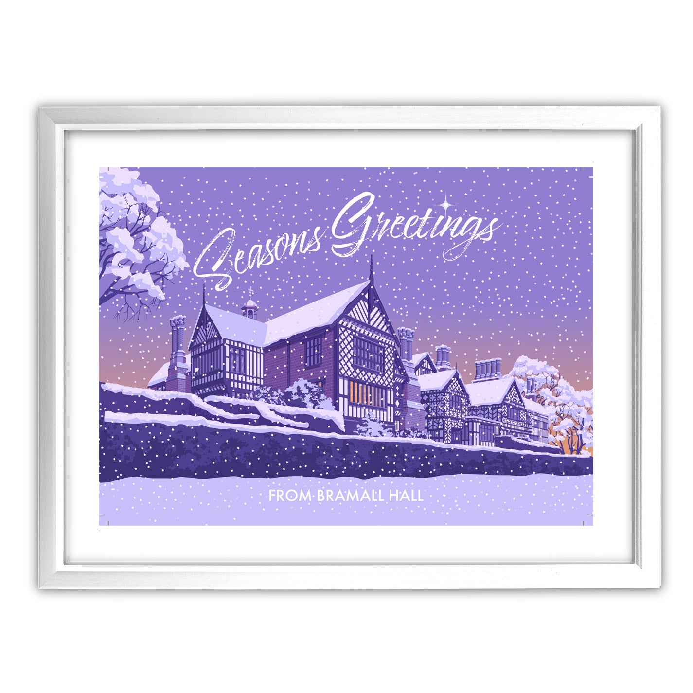 Seasons Greetings from Bramall Hall Art Print