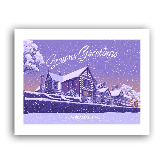 Seasons Greetings from Bramall Hall Art Print