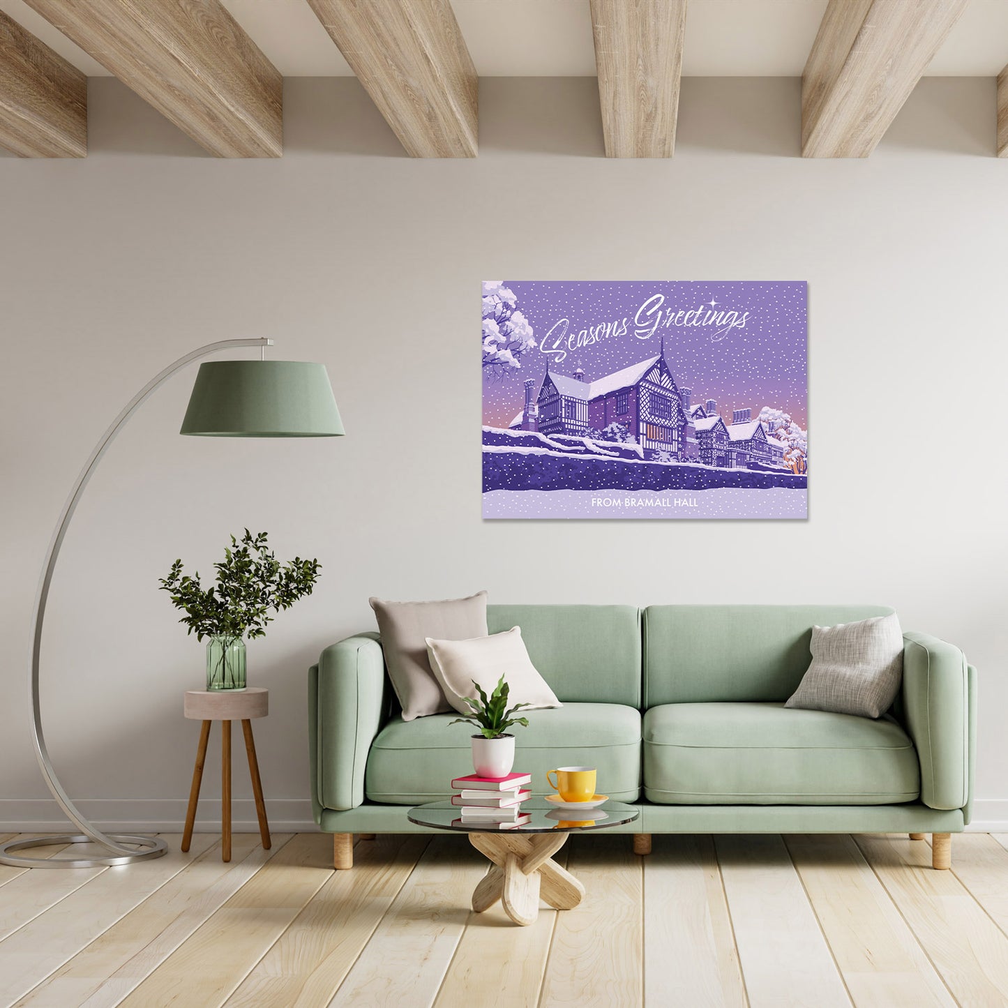 Seasons Greetings from Bramall Hall Art Print