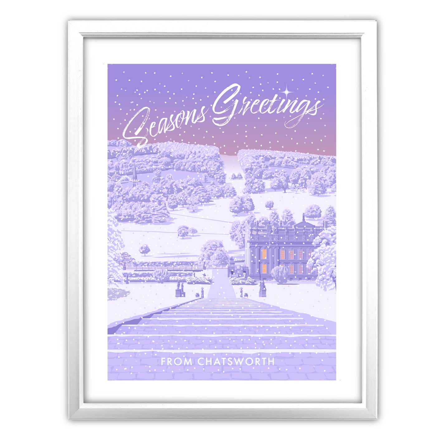 Seasons Greetings from Chatsworth Art Print