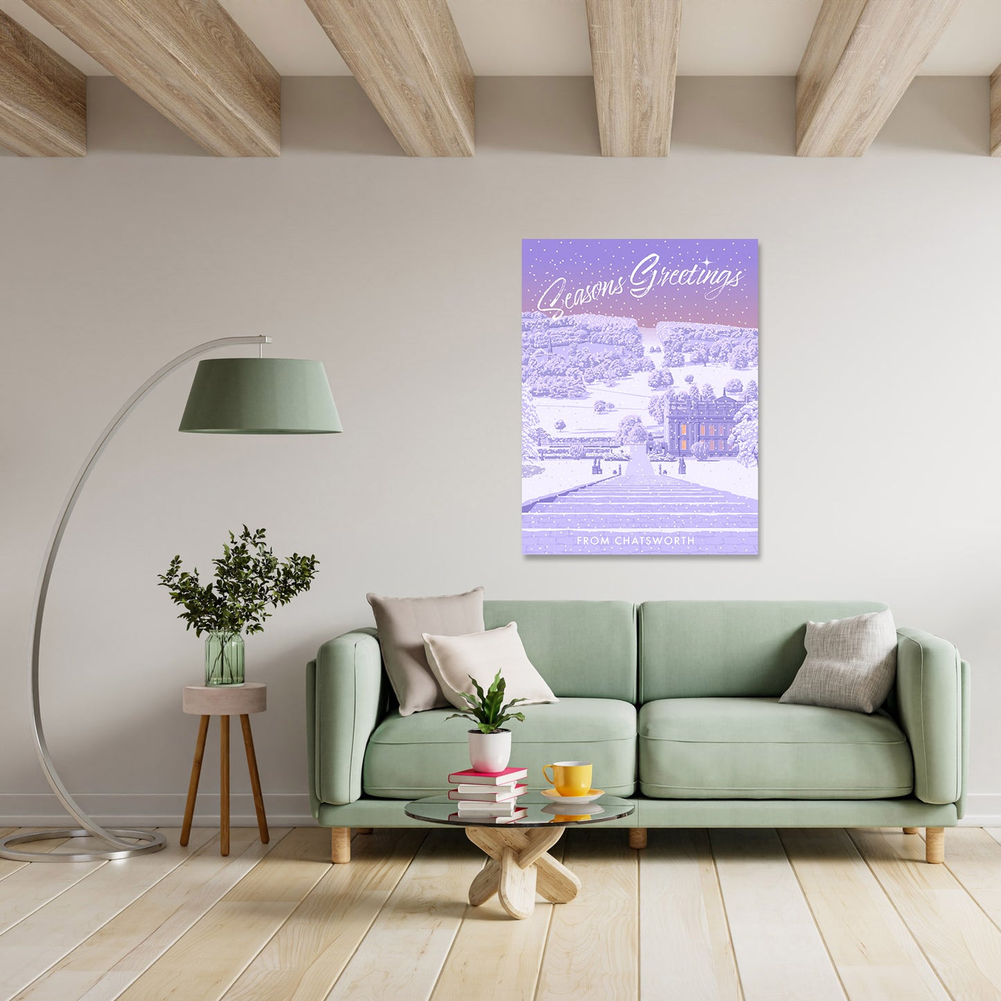 Seasons Greetings from Chatsworth Art Print