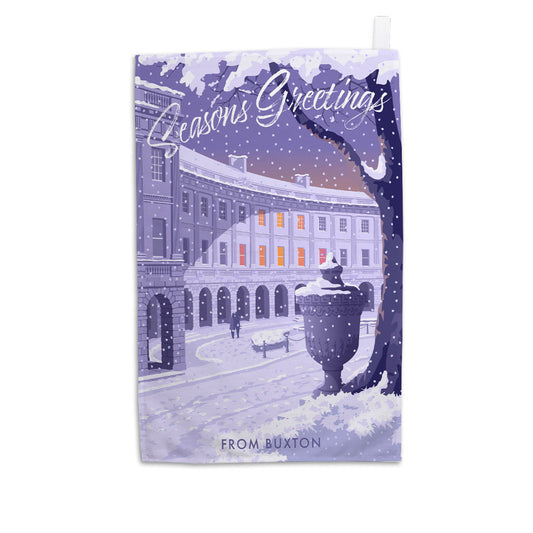 Seasons Greetings from Buxton Tea Towel