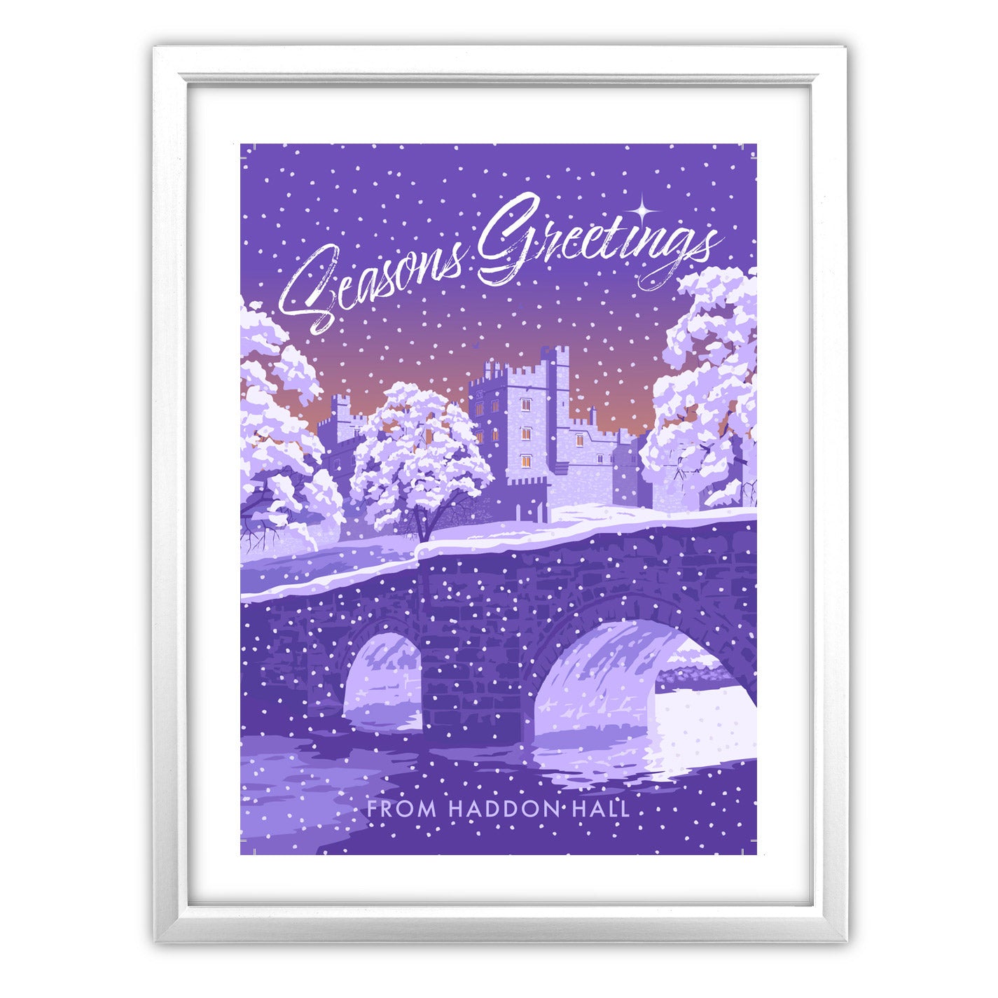 Seasons Greetings from Haddon Hall Art Print
