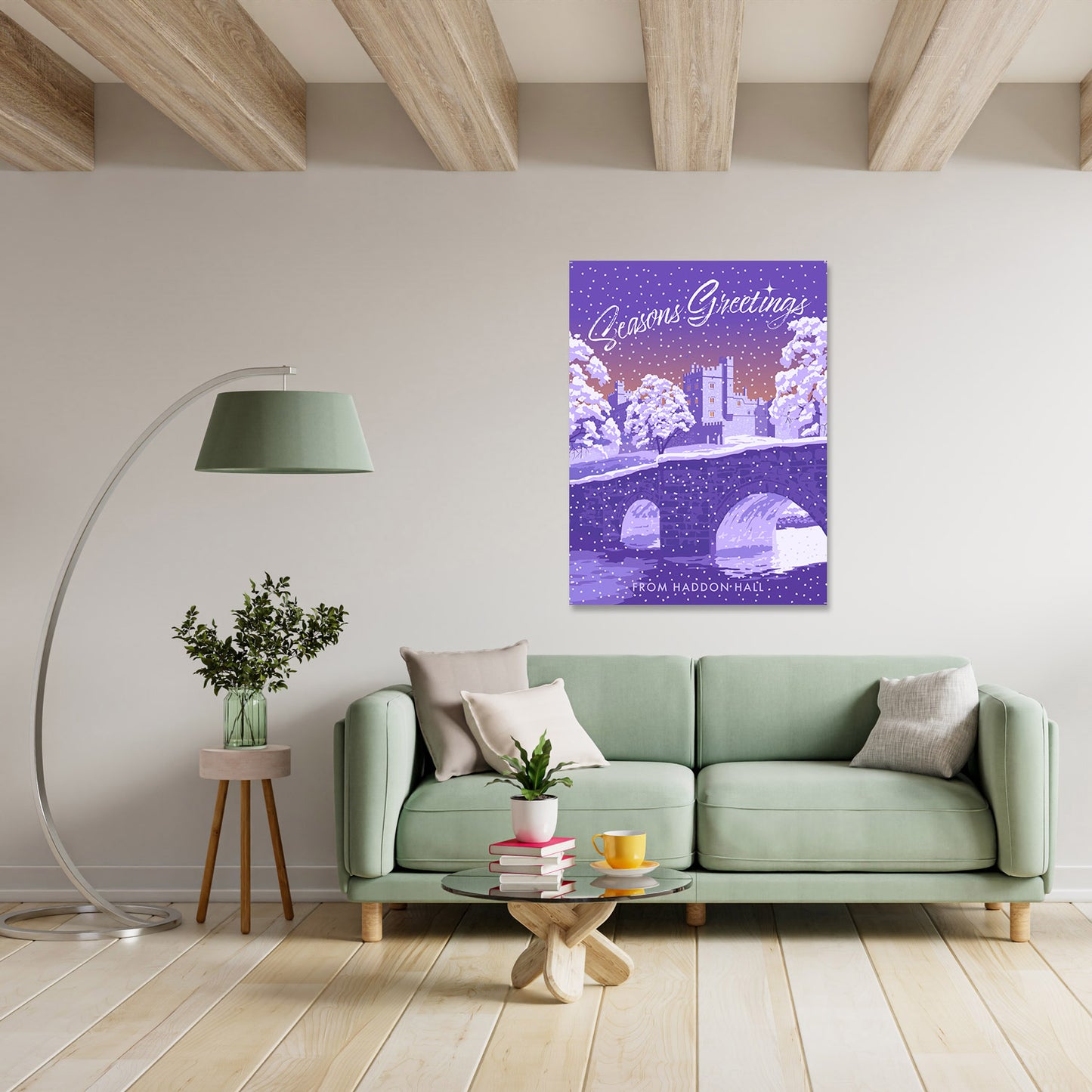 Seasons Greetings from Haddon Hall Art Print