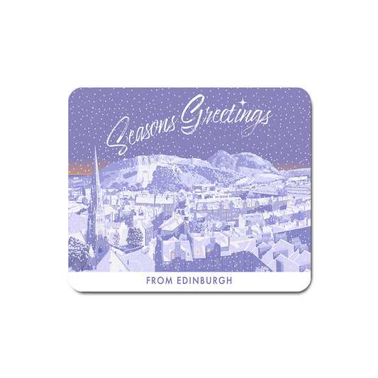 Seasons Greetings from Edinburgh Mouse Mat