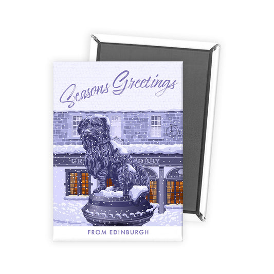 Seasons Greetings from Edinburgh, Greyfriars Bobby Magnet