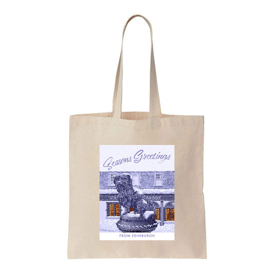 Seasons Greetings from Edinburgh, Greyfriars Bobby Tote Bag