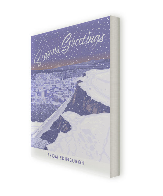 Seasons Greetings from Edinburgh Canvas