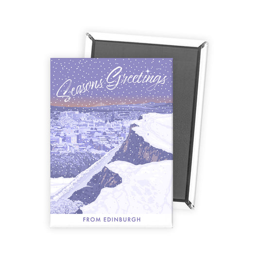 Seasons Greetings from Edinburgh Magnet