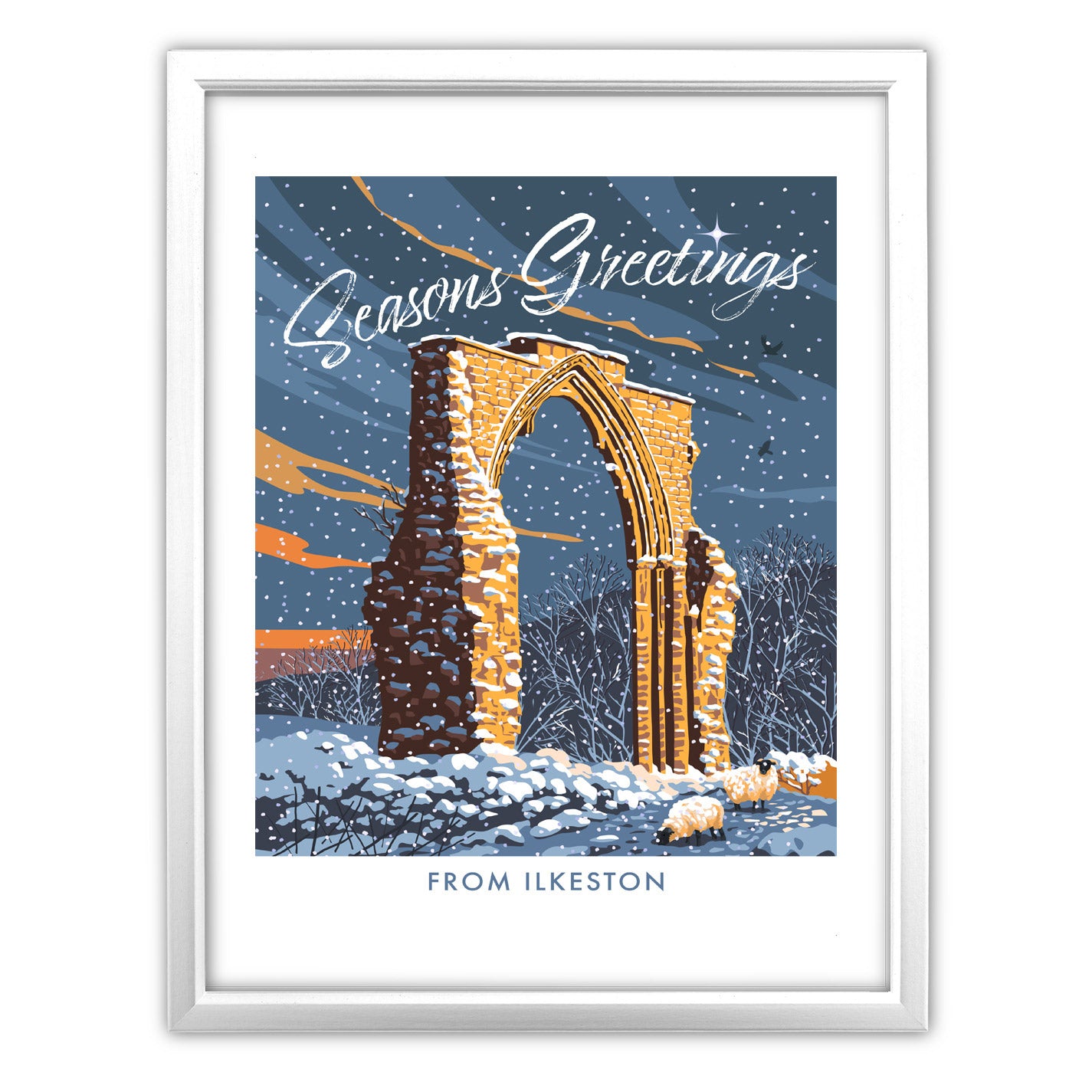 Seasons Greetings from Ilkeston Art Print