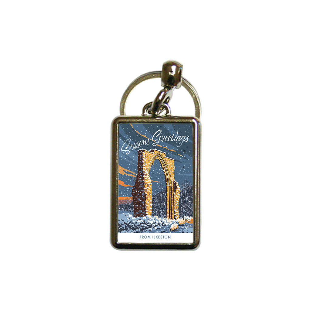 Seasons Greetings from Ilkeston Metal Keyring