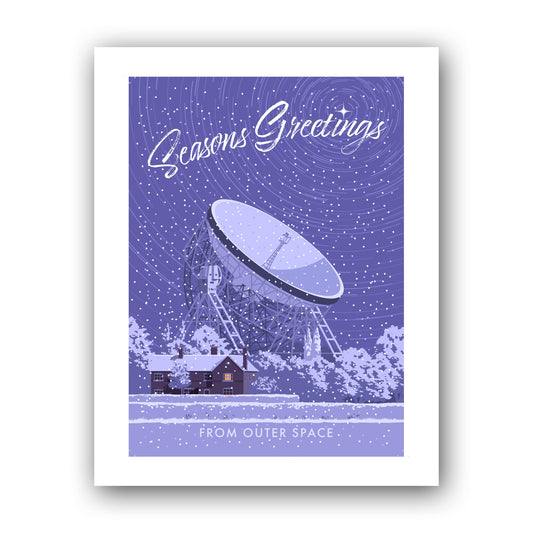 Seasons Greetings from Outer Space Art Print