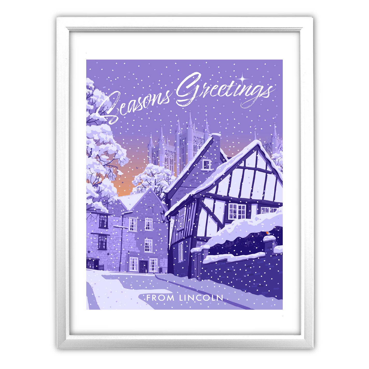 Seasons Greetings from Lincoln Art Print