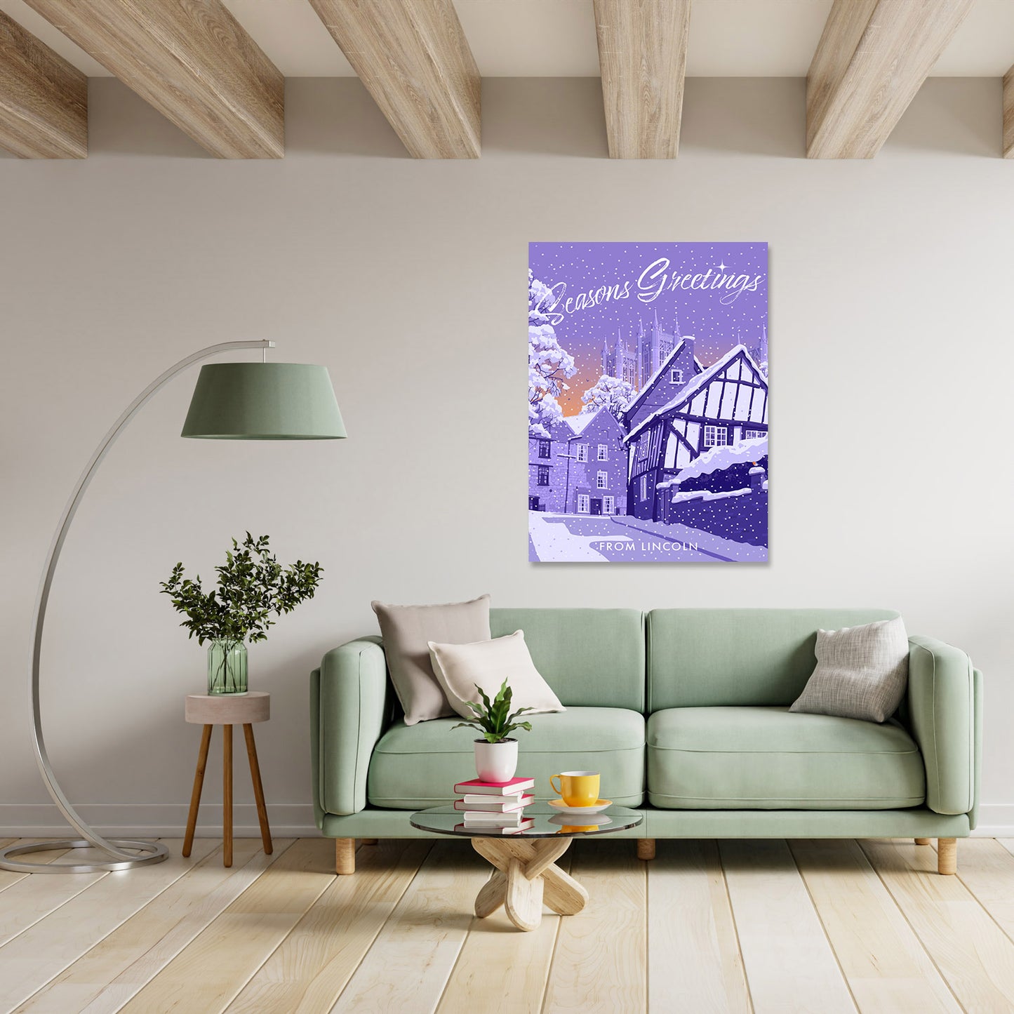 Seasons Greetings from Lincoln Art Print