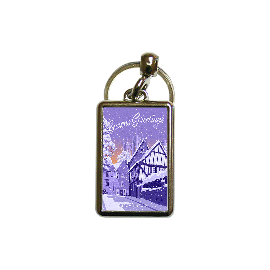 Seasons Greetings from Lincoln Metal Keyring