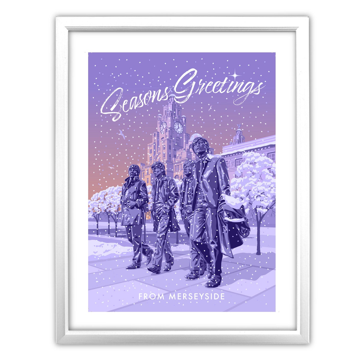 Seasons Greetings from Liverpool Art Print