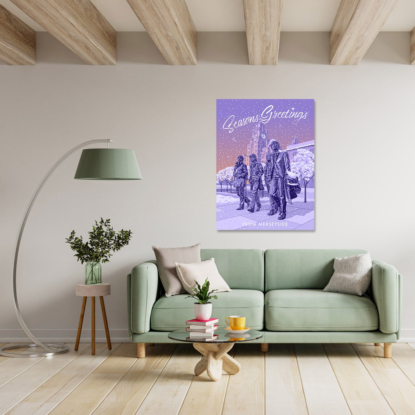 Seasons Greetings from Liverpool Art Print
