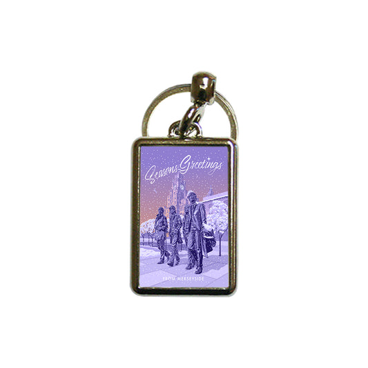 Seasons Greetings from Liverpool Metal Keyring