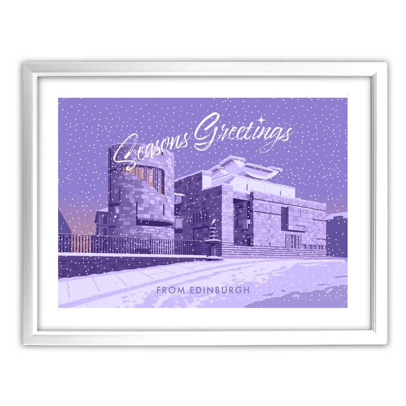 Seasons Greetings from Edinburgh Art Print