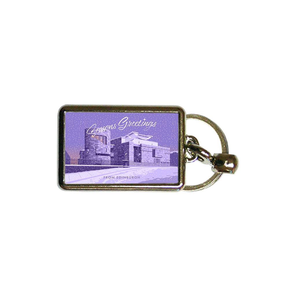 Seasons Greetings from Edinburgh Metal Keyring