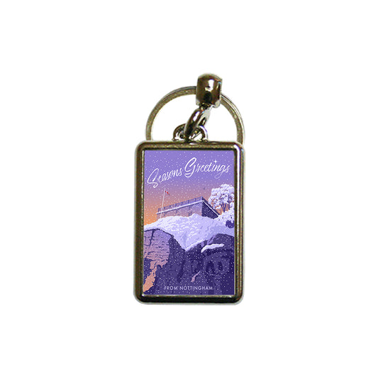 Seasons Greetings from Nottingham Metal Keyring