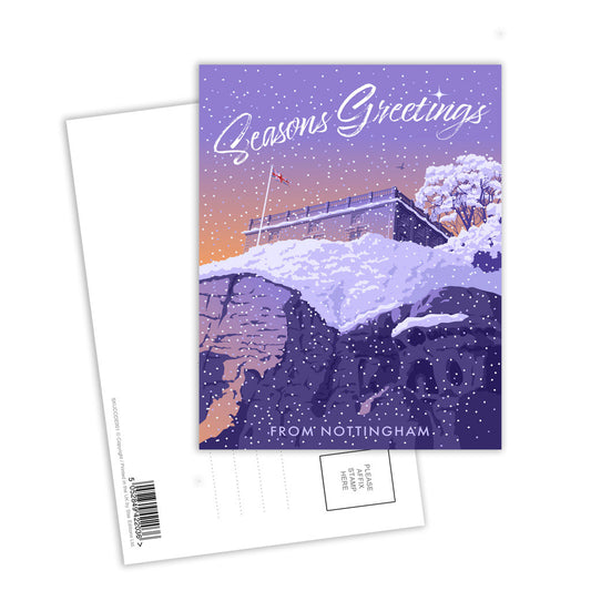 Seasons Greetings from Nottingham Postcard Pack of 8