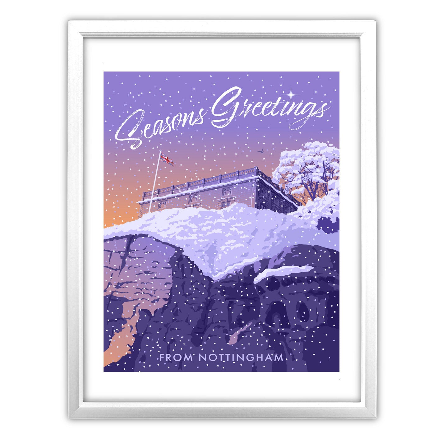 Seasons Greetings from Nottingham Art Print