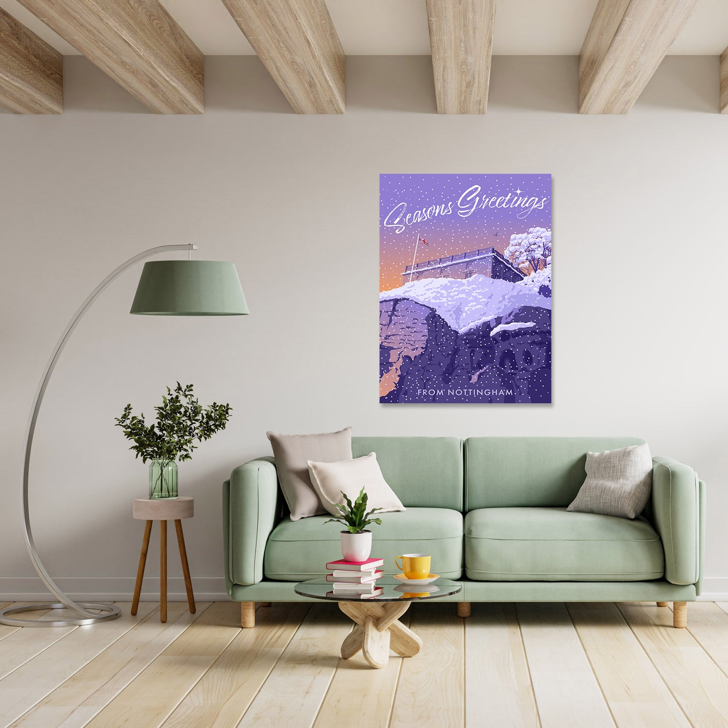 Seasons Greetings from Nottingham Art Print