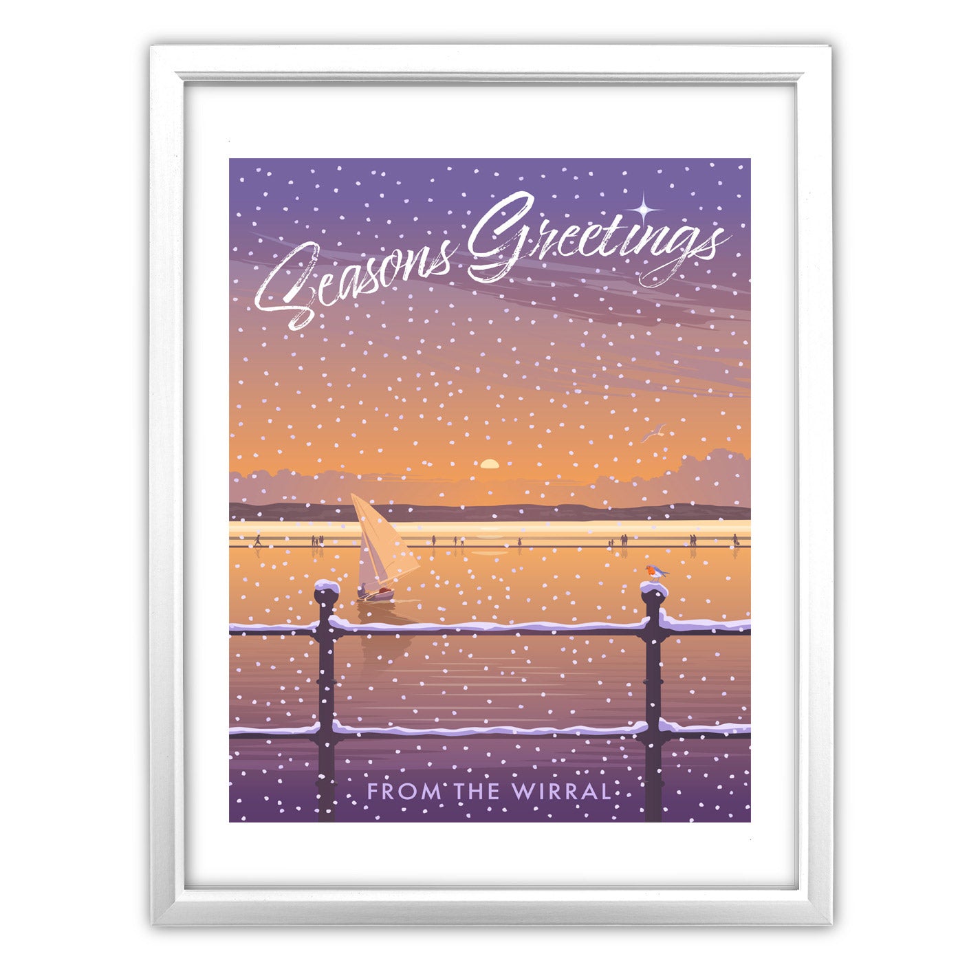 Seasons Greetings from The Wirral Art Print