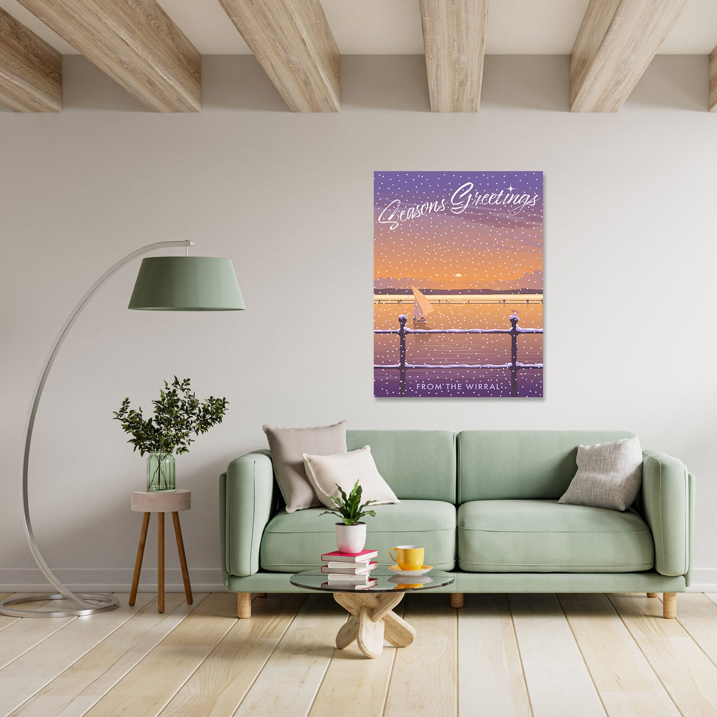 Seasons Greetings from The Wirral Art Print