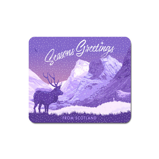 Seasons Greetings from Glen Coe, Scotland Mouse Mat