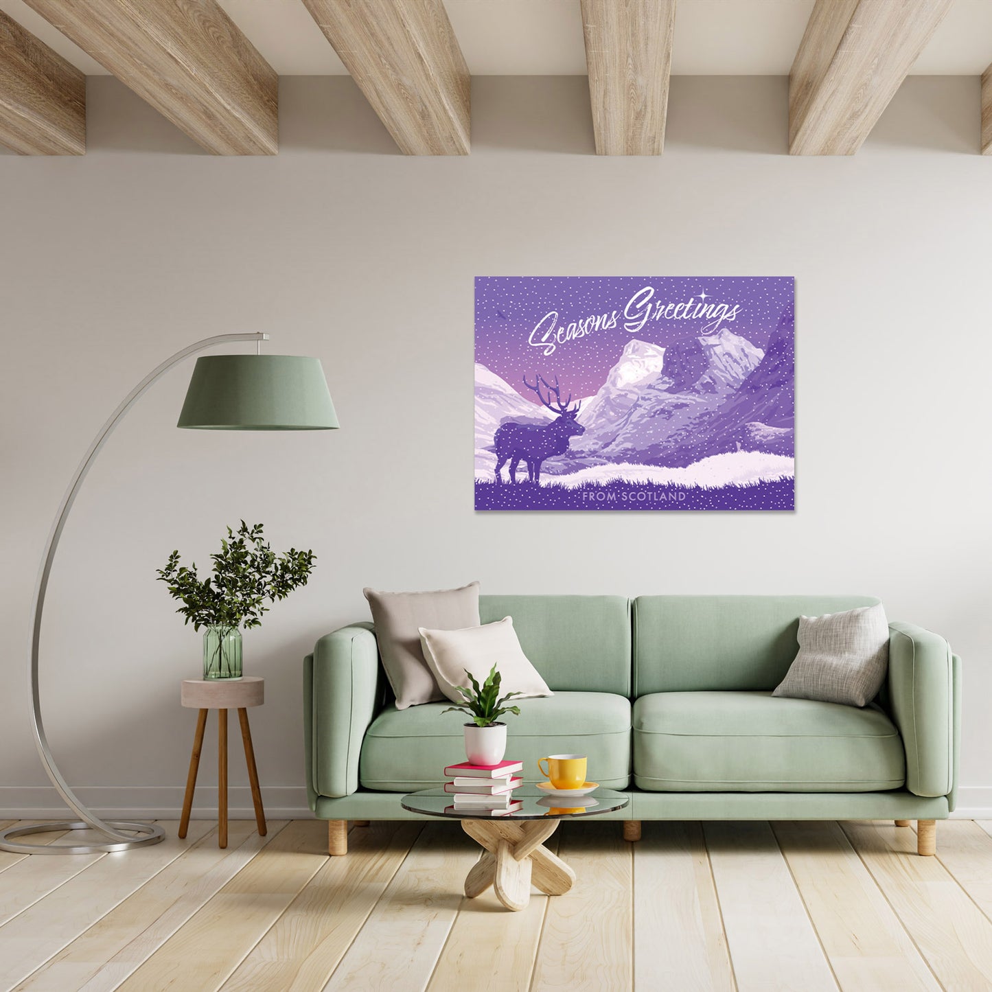 Seasons Greetings from Glen Coe, Scotland Art Print