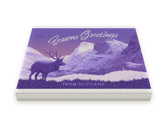 Seasons Greetings from Glen Coe, Scotland Canvas