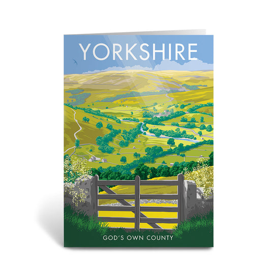 Yorkshire, God's Own Country Greeting Card 7x5