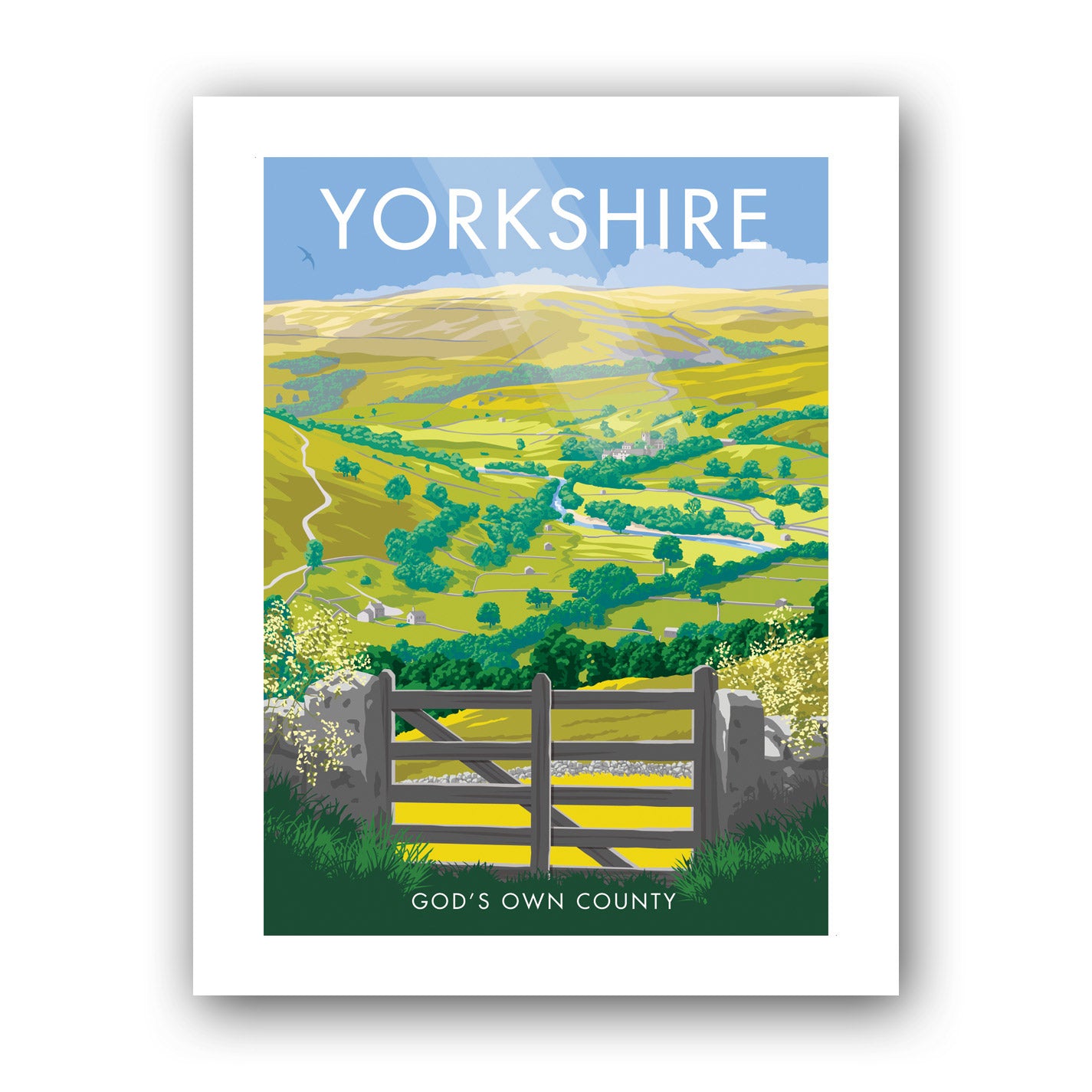 Yorkshire, God's Own Country Art Print