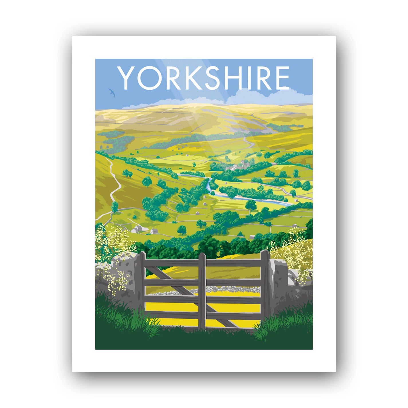 Yorkshire Art Print