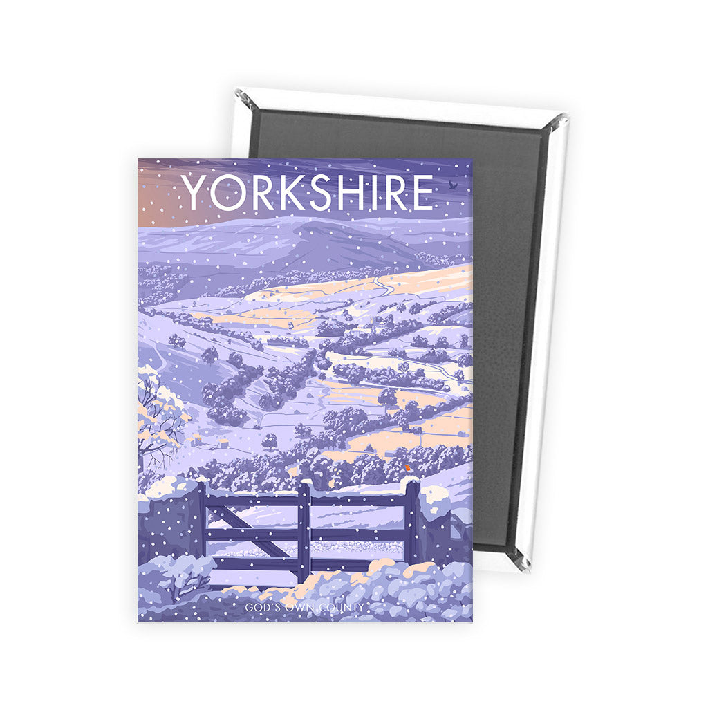 Winter in Yorkshire, God's Own County Magnet