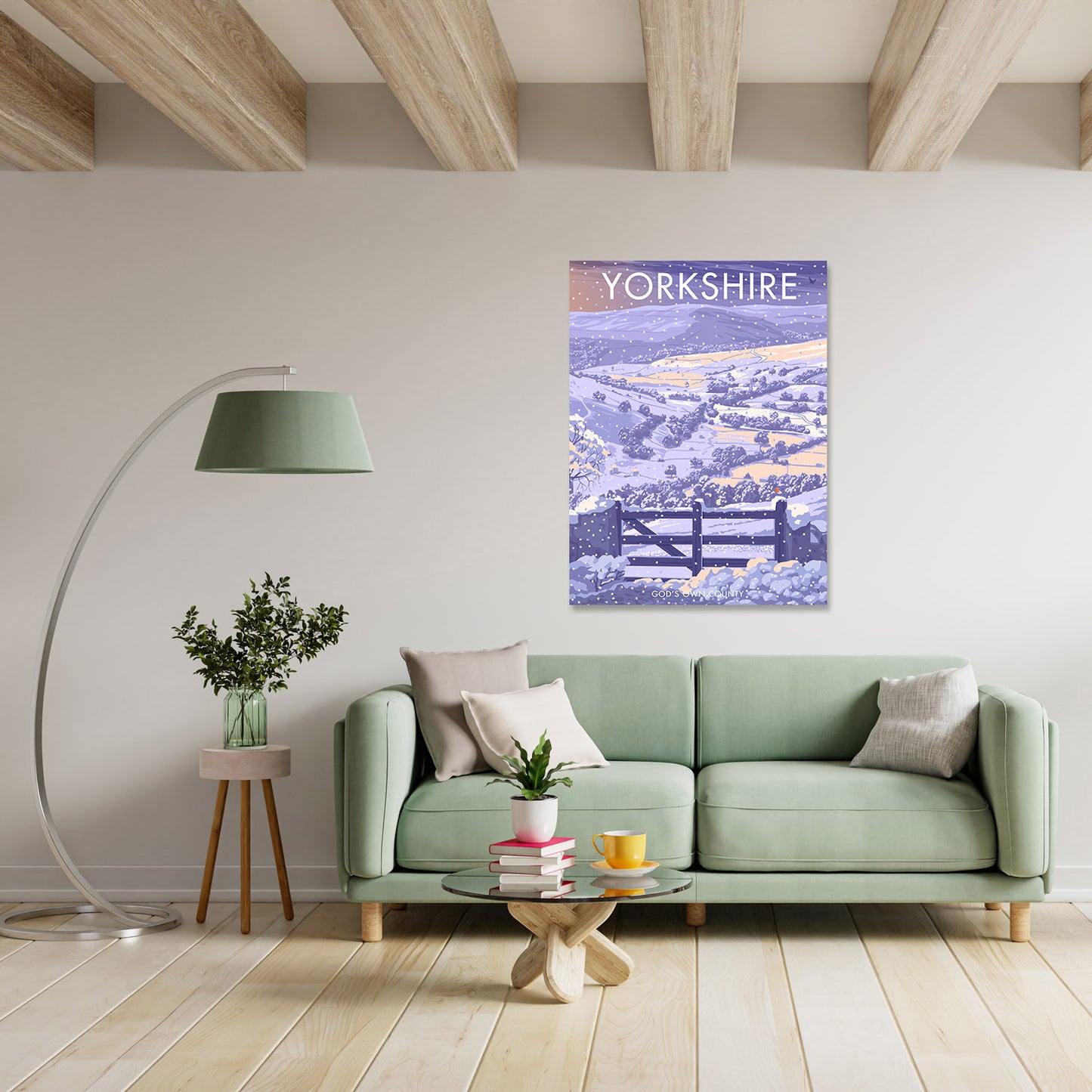 Winter in Yorkshire, God's Own County Art Print