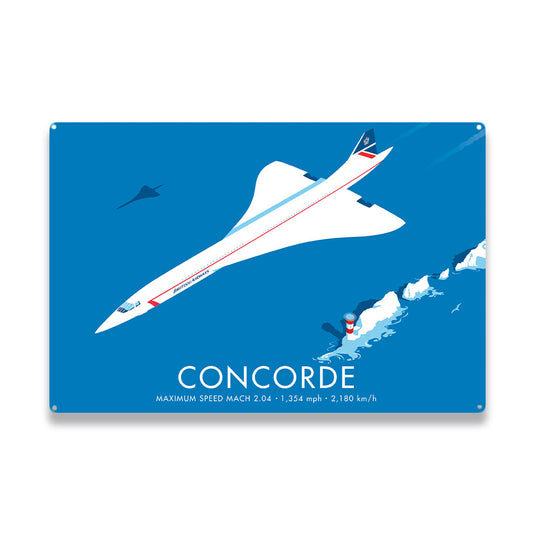 Concorde Metal Sign