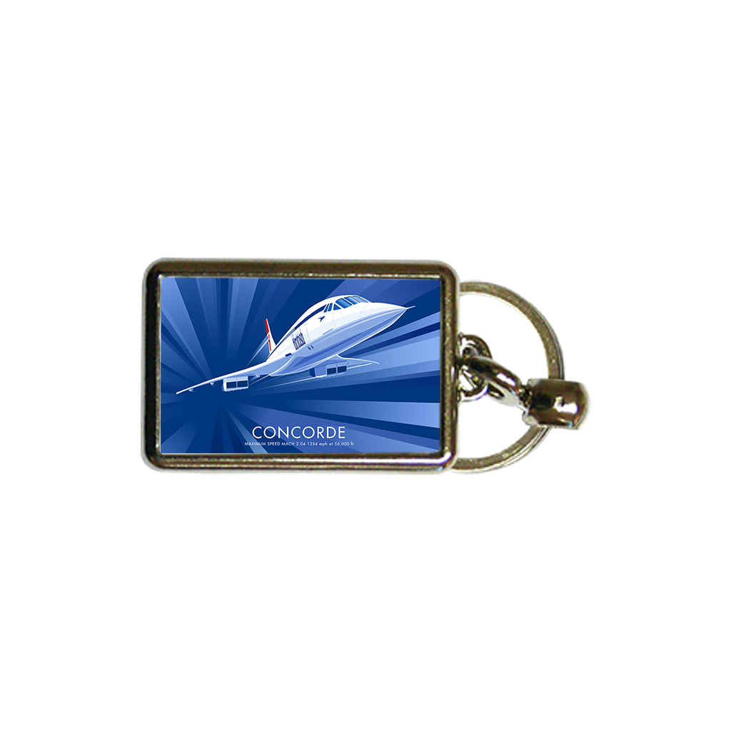 Concorde Metal Keyring