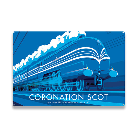 Coronation Scot Metal Sign
