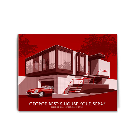 George Best's House Greeting Card 7x5