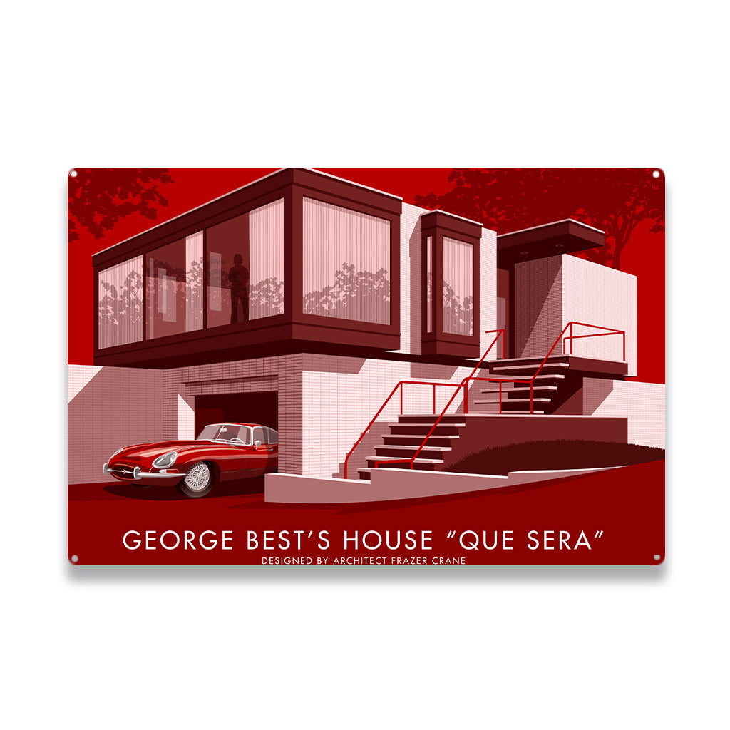 George Best's House Metal Sign