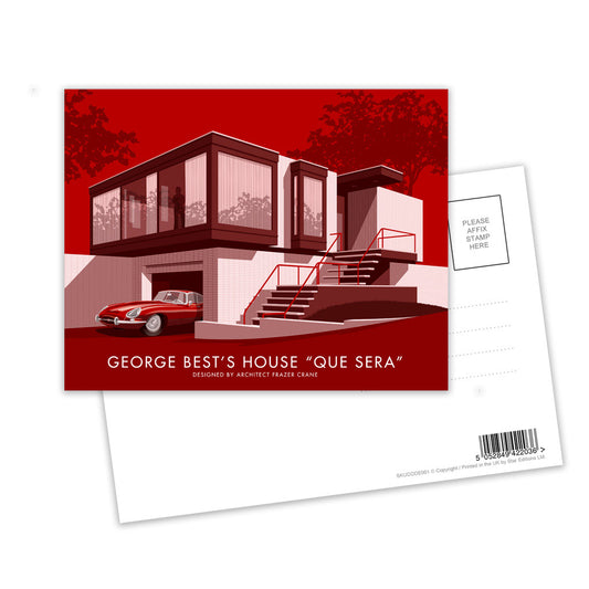 George Best's House Postcard Pack of 8