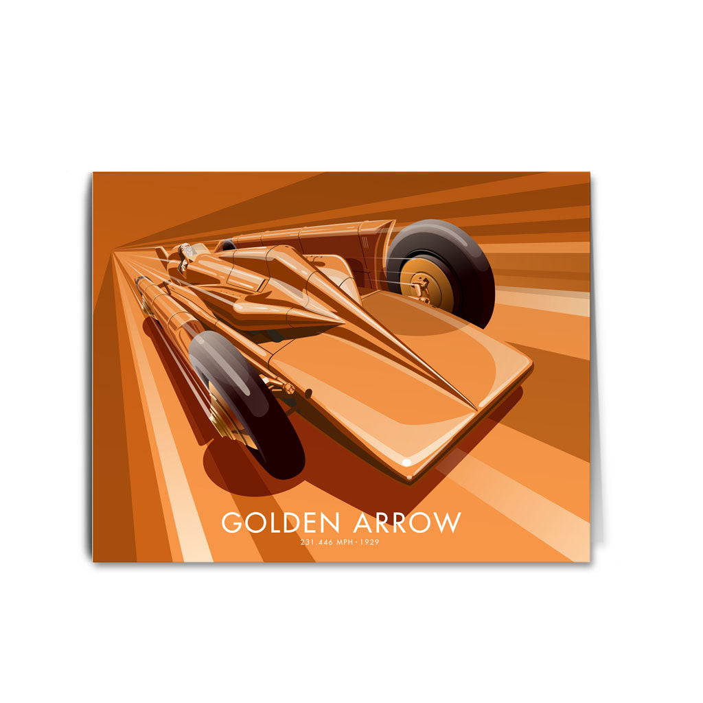 Golden Arrow Greeting Card 7x5