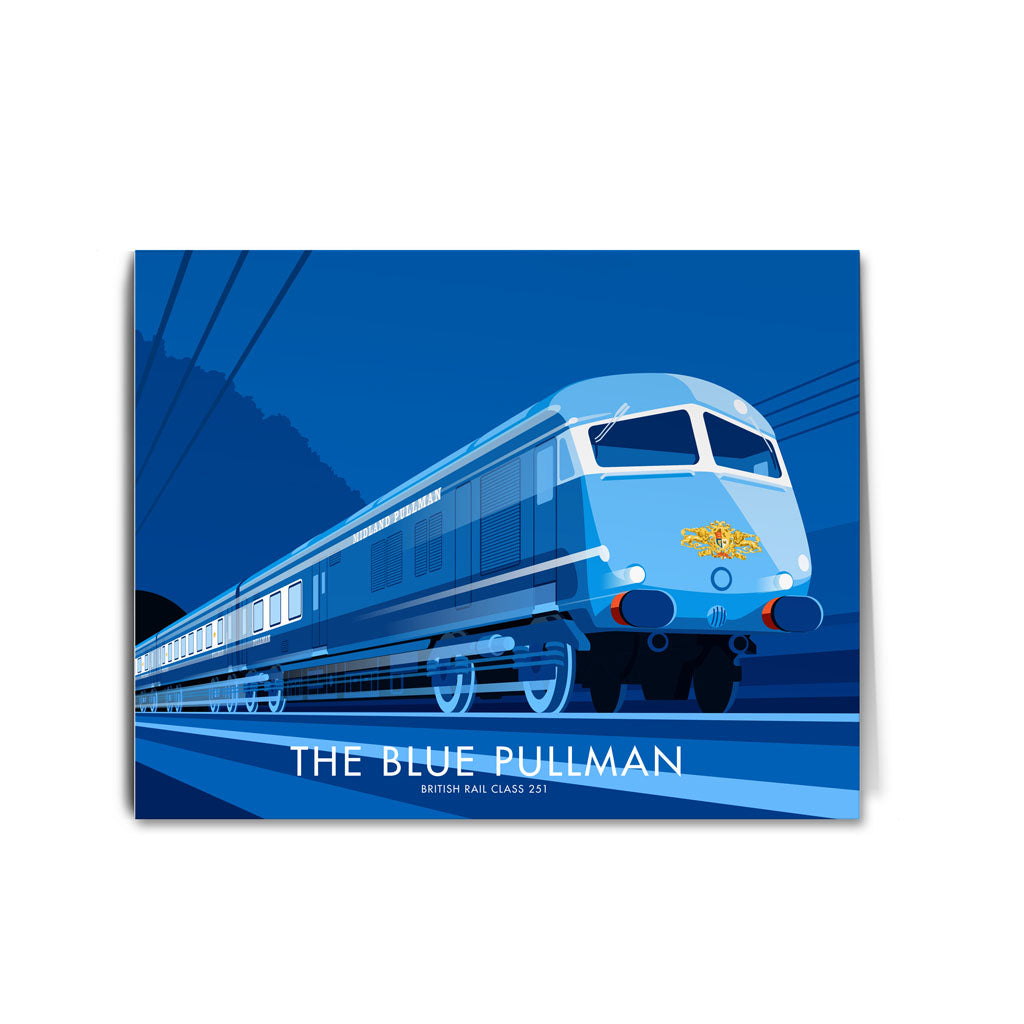The Blue Pullman Greeting Card 7x5