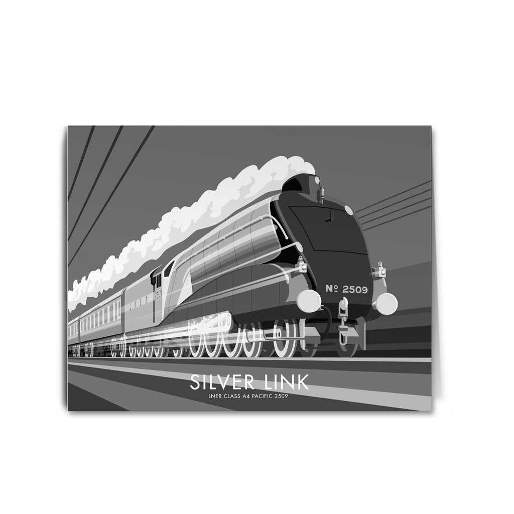 Silver Link Greeting Card 7x5